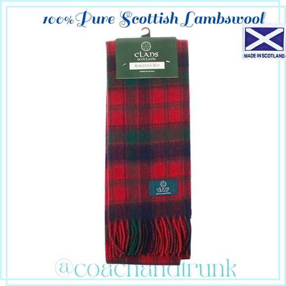 100% Lambswool Import Scarf CLAN HISTORY & MOTTO INCLUDED GUARANTEED NWT - Picture 5 of 5